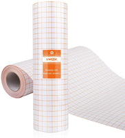 Cinta de papel de transferencia de vinilo transparente Roll-12 x 70 pies de alineación de rejilla de aplicación para Cameo o Cricut vinilo autoadhesivo para calcomanías, letreros, paredes, ventanas y otras superficies lisas - Arteztik
