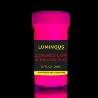 individuall Luminous Extreme Glow in The Dark Paint – Juego de 8 pinturas de neón autoluminosas – Pintura fosforescente de alta pigmentación de larga duración – Pintura de neón brillante - Arteztik
