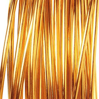 Alambre de aluminio de 75 pies | Oro de 0.039 in de alambre de cuentas de metal a granel para la fabricación de joyas y manualidades - Arteztik
