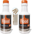 Floetrol - Medio para pintura acrílica | Botellas de 1 cuarto de galón (paquete de 2) | Aditivo Flotrol inundación | Paquete de 20 varillas de mezcla de madera Pixiss