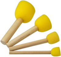 WAFJAMF - Juego de 20 brochas de esponjas redondas de varios tamaños, herramientas de pintura para niños - Arteztik
