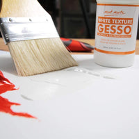 Mont Marte Premium Gesso textura blanca 8.45 oz (8.5 fl oz), adecuado para pintura acrílica, pintura al óleo, lápices de colores, pasteles, grafito y carbón - Arteztik
