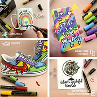 Bolígrafos de pintura para pintura de roca, piedra, cerámica, vidrio, madera, lienzo. Suministros de manualidades para manualidades, juego de 30 rotuladores de pintura acrílica. Punta fina de 0.039 in. - Arteztik
