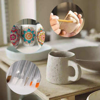 Kyrieval Mandala Dotting Tools Set con plantillas para rocas madera pintura de pared y proyectos de arte para colorear (54 piezas) - Arteztik
