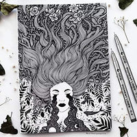 MISULOVE - Bolígrafos de tinta fineliner, bolígrafos multiliner de precisión para ilustración de artista, bocetos, dibujo técnico, manga, scrapbooking (9 tamaños/negro) - Arteztik
