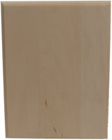 Placa rectangular de madera de tilo hueco de nogal, 6.0 x 8.0 in - Arteztik
