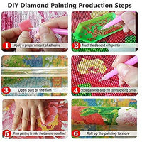 Ingzy - Kit de pintura de diamante de 3.9 x 4.7 in, kit completo de taladro, 5D, kit de bricolaje de bricolaje de diamantes de cristal, punto de cruz, mosaico, bordado, decoración de pared del hogar - Arteztik
