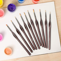 Juego de 15 pinceles de pintura en miniatura omitium, juego profesional de pinceles de pintura con estuche de transporte, apto para acrílico, aceite, acuarela, cara, uñas, escala de pintura de modelo - Arteztik
