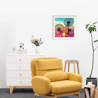 Kit de pintura de diamante para niños y adultos, 5D, accesorios de bricolaje con diseño de flores y diamantes, con taladro completo redondo para decoración de la pared del hogar - Arteztik
