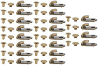Ganchos de aleación para botas de zapatos, ganchos de encaje para botas de encaje, hebillas de seguridad para campamento, senderismo, escalada, reparación de botas de cuero, hebilla de reparación - Arteztik
