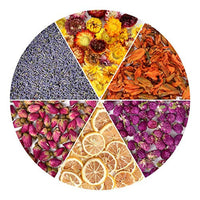 HAIOPS – Kit de aromas para hacer jabón de flores secas, lavanda, rodajas de limón, lirio, gomphrena Globosa Linn, fresa, 6 bolsas - Arteztik
