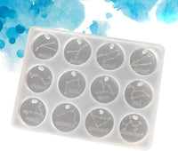 SUPVOX DIY Moldes de silicona para fundición artesanal resina epoxi DIY joyería colgante proyectos de arte moldes transparentes - Arteztik
