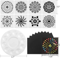 Homkare - Juego de 42 herramientas de punteado de mandala para pintar rocas - Arteztik
