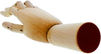 US Art Supply Madera Artista maniquí Manikin articulada dibujo con flexible dedos – Perfecto para dibujar la mano humana (12" mano derecha) - Arteztik
