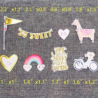 Pegatinas para álbumes de recortes, 80 unidades, pegatinas de cartulina, pegatinas de amor, pegatinas de enmascaramiento decorativas para personalizar laptop, álbum de recortes, planificador diario y manualidades - Arteztik
