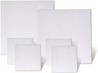 Juego de 6 lienzos en blanco con doble imprimación preestirados para pintura acrílica al óleo - Arteztik
