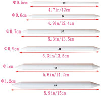 6 piezas de mezcla de tocones y tortilliones, herramientas de dibujo de boceto, licuadoras de arte de papel para el dibujo de boceto del estudiante - Arteztik
