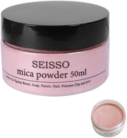 SEISSO Lake Blue Mica Powder, 50g/1.8oz Bottled Powder Pigments Colorful Natural Epoxy Resin Dye for Slime, Candle Soap Making, Bath Bomb Dyes, Cosmetic, DIY Crafts, Nail Arts - Arteztik
