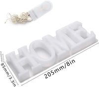 Moldes de resina para casas, letras de casa, Phetree DIY resina silicona arte romántico moldes hogar con una cadena de hadas luz romántica resina sueño, regalos ideales día de San Valentín - Arteztik
