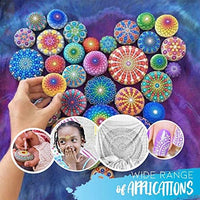 Xergur Mandala - Juego de herramientas para puntear, 20 unidades, plantilla de mandala, plantilla de mandala, lápiz capacitivo y bandeja de pintura, juego de herramientas para dibujar, papel de transferencia, arcilla para manualidades - Arteztik
