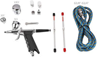 Kit de aerógrafo, Fy-Light Dual Action Air Brush Kit para juego completo para proyectos de arte y manualidades de uso general de tatuajes de maquillaje de uñas modelo de ferrocarril - Arteztik
