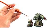 Juego de pinceles de pintura esmaltada, 11 piezas, kit de pintura detallada para artistas, modelo, miniatura, acrílico y pintura de acuarela - Arteztik

