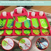 Bandeja organizadora de accesorios de pintura de diamante para adultos, soporte para múltiples botes para bandejas de contenedores de tarros, kit de herramientas de pintura de diamante multilote ideal para regalo para manualidades - Arteztik
