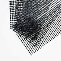 4098 pegatinas de diamantes de imitación, 5 hojas de 3/4/5/0.236 in, autoadhesivas, color negro, para manualidades, cuerpo, maquillaje de uñas, festival, carnaval (color negro mixto) - Arteztik
