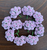 100 rosas de papel de morera artificial de 0.591 in para boda, álbumes de recortes, manualidades, manualidades, álbumes de recortes, ramo de manualidades, para decoración de aniversario de San Valentín - Arteztik
