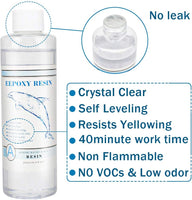 Resina epoxi de resina de cristal transparente y endurecedor Kit de fundición de resina epoxi para joyería de arte, manualidades, revestimiento de madera de mesa - Arteztik
