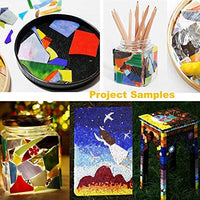 Lanyani - Hojas de vidrio para vidrieras, mosaicos de vidrio para obras de arte y manualidades, 35 oz, color azul - Arteztik
