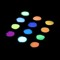 Glow in The Dark Pigment Powder with Lamp, Safe Long Lasting Self Glowing Dye, Epoxy Resin Luminous Powder for DIY Nail Art, Slime Acrylic Paint, Fine Art and DIY Crafts (12 Colors 20g/ 0.7oz Each) - Arteztik
