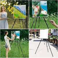 Caballete de aluminio ajustable con trípode de aluminio de 20 a 65 pulgadas con bolsa portátil para el suelo, escritorio de la playa, pintura - Arteztik
