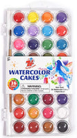 TBC The Best Crafts juego de pintura de acuarela de 36 colores, juego de sartenes de acuarela portátil de viaje con pincel de pintura, tarta de acuarela de calidad estudiantil para niños - Arteztik
