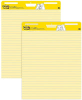 Post-it Super Sticky Caballete Pad, 25 x 30 pulgadas, 30 hojas/Pad, 2 almohadillas (561) y Super Sticky Caballete Pad, 25 x 30 pulgadas, 30 hojas/Pad, 2 almohadillas, grande blanco Premium papel de rotafolio autoadhesivo - Arteztik
