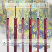 Juego de 5 pinceles de pintura de micro detalles, pinceles de pintura en miniatura para pintura, acrílico, miniatura, para acuarela, aceite - Arteztik
