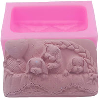 Moldes de silicona 3D para jabón de perro, moldes para velas de chocolate, pasteles, fondant, pasteles, perros, moldes - Arteztik
