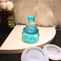 Molde de resina de tarro pequeño con tapa de silicona epoxi molde de fundición para botella pequeña DIY Mini joyería contenedor caja de almacenamiento - Arteztik

