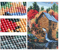 Kit de pintura de diamante 5D con perforación completa, paisaje campestre, pintura de bordado con diamantes de imitación, arte para decoración de pared del hogar, 12 x 16 pulgadas - Arteztik
