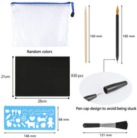 YOTINO - Juego de papel para pintar arcoíris, arcoíris, para actividades de papel rayado, grabado, arte para niños y adultos para decorar, arte y manualidades, idea de regalo para niños adultos - Arteztik
