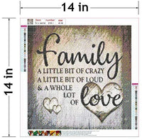 Kit de pintura de diamante 5D, redondo, perforación completa, acrílico, bordado, punto de cruz, arte, arte, suministros de lienzo para decoración de pared del hogar, adultos y niños (14 x 14 pulgadas) - Arteztik
