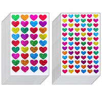 resinta 50 hojas Corazón de purpurina pegatinas día de San Valentín Amor calcomanía decorativo para scrapbooking o Embellishment - Arteztik
