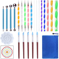 35 herramientas de punteo de mandala, herramientas para pintar mandalas, rocas, colorear, dibujar y dibujar - Arteztik
