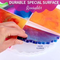 LEOBRO Moldes de resina grandes, 1 paquete de moldes de silicona para resina epoxi, incluye 4 patrones de círculo de cuartos con borde irregular, molde de resina de fundición gruesa para posavasos, alfombrilla de cuenco, colgante - Arteztik
