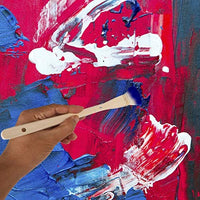 KEILEOHO - Juego de 6 brochas planas de merluza de 6 tamaños, brochas creativas y profesionales para acuarela, suaves y blancas con mango para acuarela, lavado de cerámica, pintura - Arteztik
