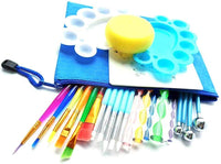 Mandala Dotting Tools, 35pcs Dotting Tools con bolsa de almacenamiento, Mandala Plantillas de pintura, pinceles, bolígrafo para pintar rocas, Nail Art, arcilla de cerámica escultura - Arteztik
