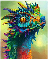 Kimily DIY pintura por números para adultos niños Dragón pintura por números DIY pintura acrílica pintura por números pintura Kit hogar pared sala dormitorio decoración dragón - Arteztik
