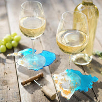 Iriisy Geode Resina Coaster Molde de silicona para fundición de resina, paquete de 8 moldes intercontinentales de silicona para hacer posavasos, joyas baratijas, herramientas de manualidades de arte DIY - Arteztik
