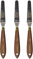 Royal Brush JT-3 Paleta de cuchillo, flexible, acero de alta calidad, tamaño de 3 pulgadas, altura de 1.4 pulgadas, ancho de 0.9 pulgadas, longitud de 8.1 pulgadas - Arteztik

