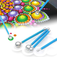 BOKIN 27pcs Mandala Dotting Herramientas Stencil Set Bola Stylus Contorno Cepillo Bandeja Pintura para Lienzo Rocas Artesanía Redacción con Gemstone Sticker Plastic Bracket - Arteztik
